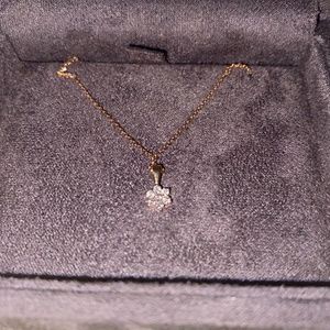 14k Rose Gold Diamond Necklace for women. Great Mother’s Day gift, or bday gift!